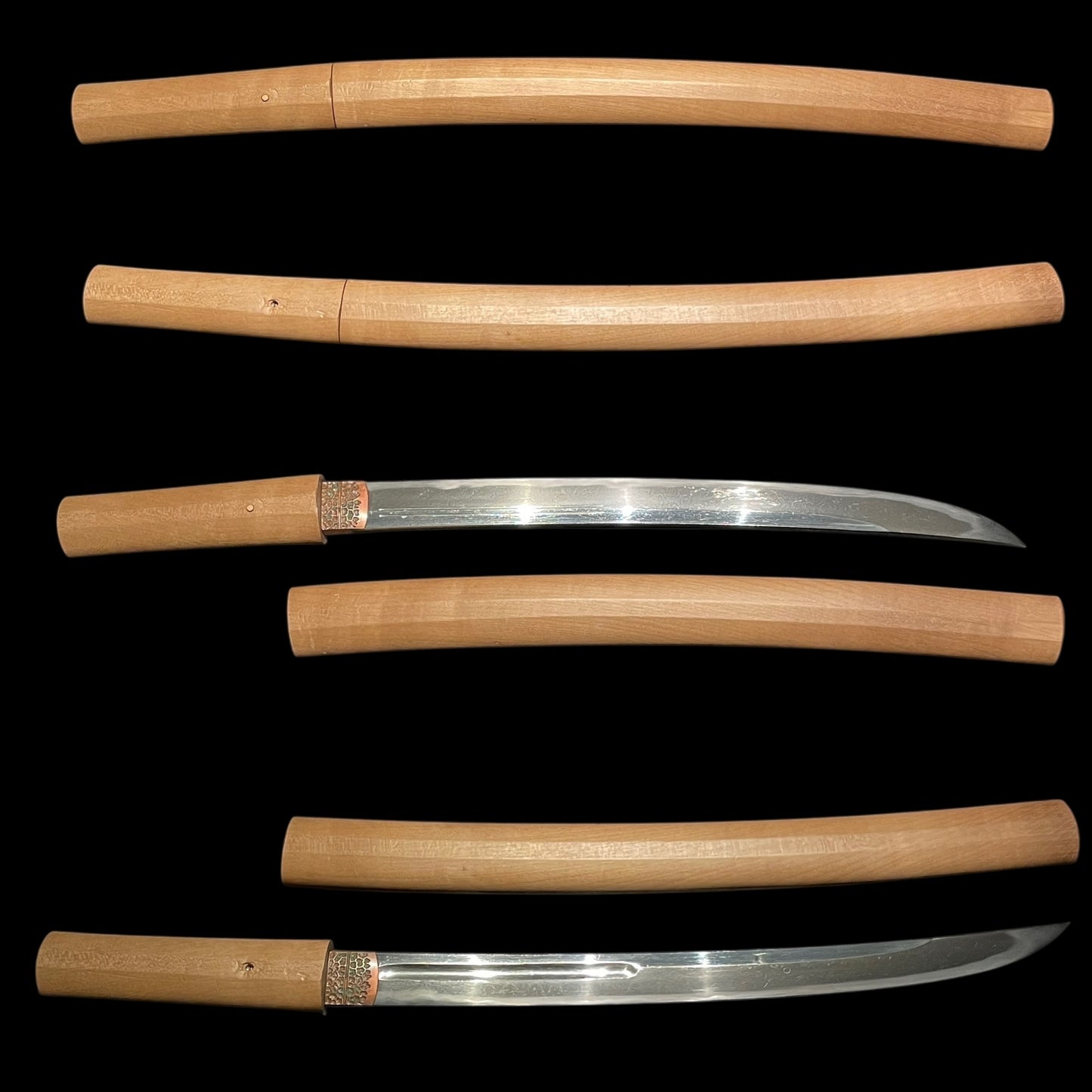 Very Wide Wakizashi, Hokinokami Fujiwara Nobutaka 伯耆守藤原信髙 signed, Edo period