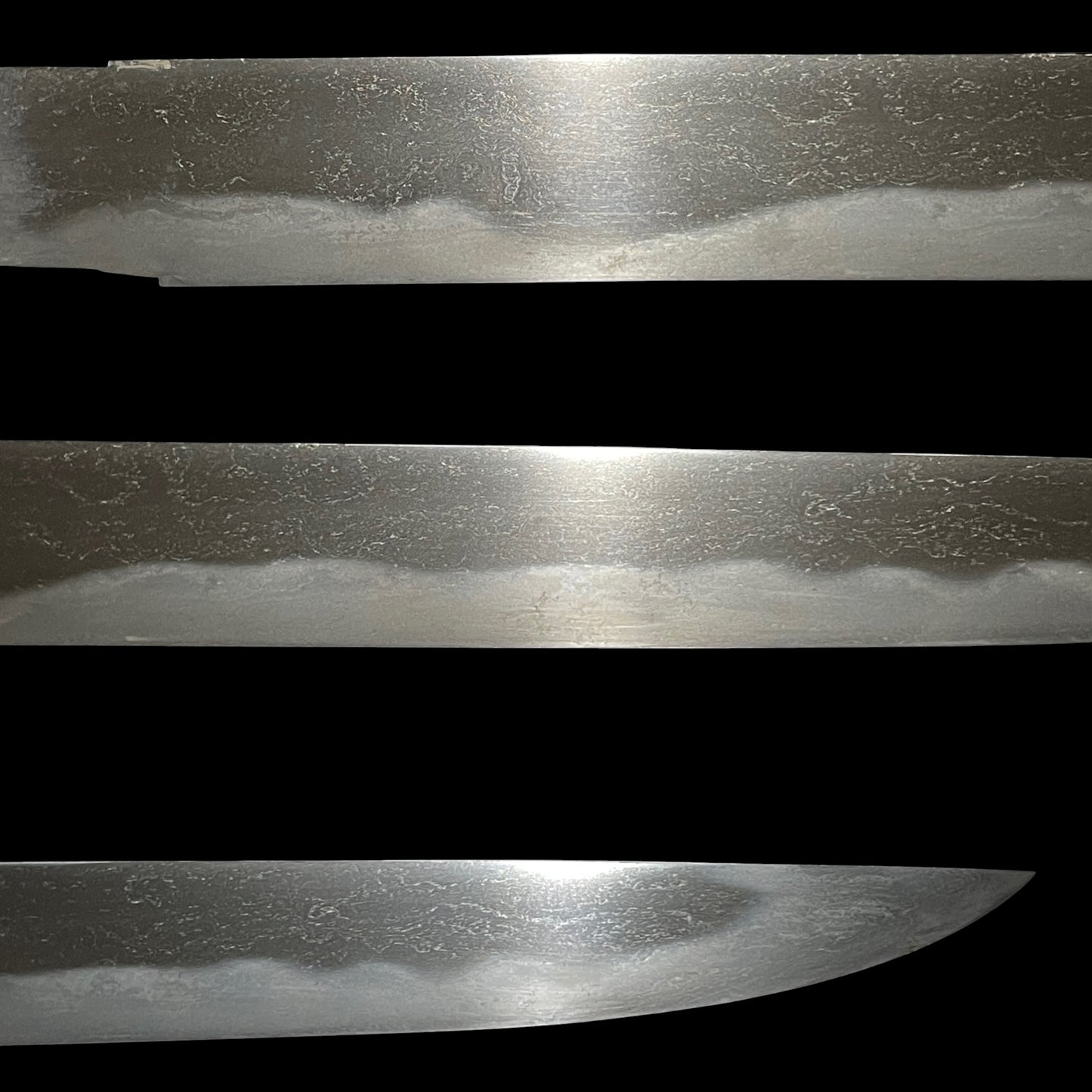 Unmon Aogaichirashi Saya 雲紋青貝散鞘 TANTO, Dragonfly Menuki, Late Edo period mumei