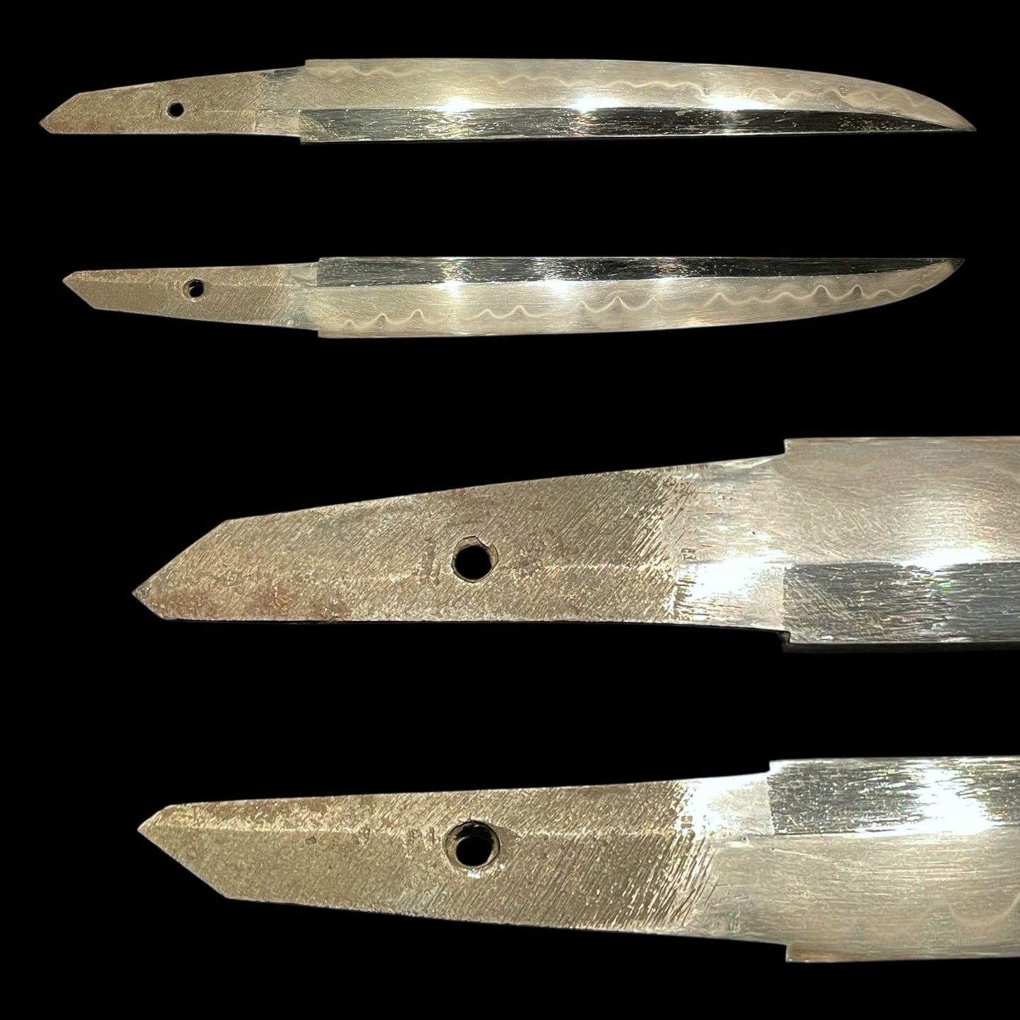 Red Matsushiro Koshirae TANTO, Rare Style blade,  Brass Fittings