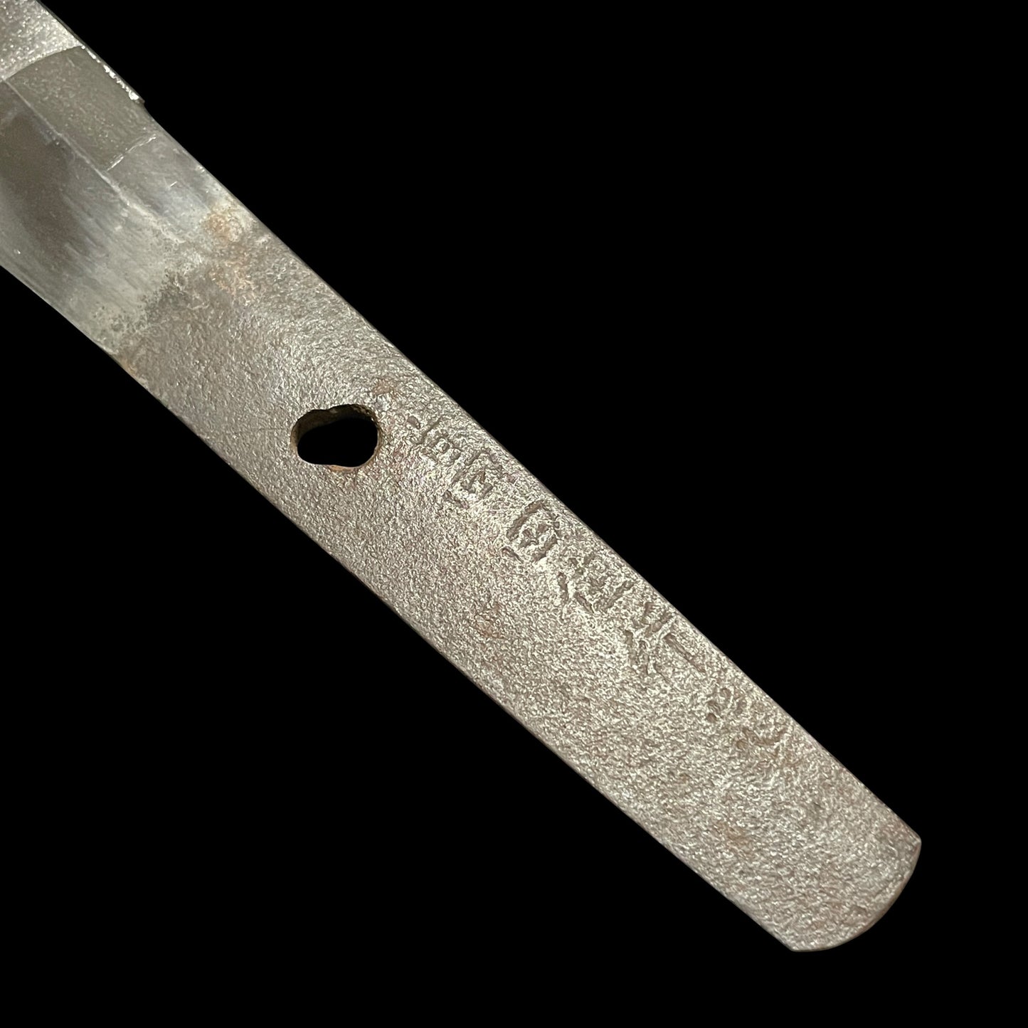 Takadaju Yukimitsu 高田住行光 signed Wakizashi, Guribori 倶利彫り Kashira, Sadatoshi signed Fuchi