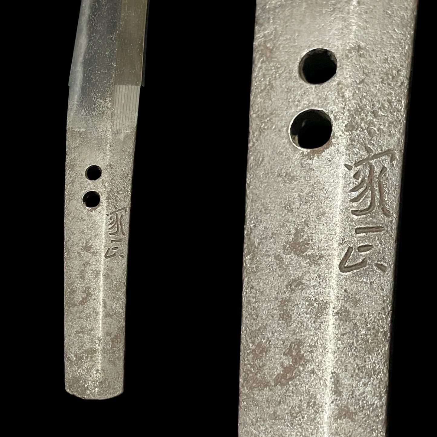 Naginata Naoshi Style Wakizashi, Iemasa 家正 signed, Wide Blade, Muromachi period