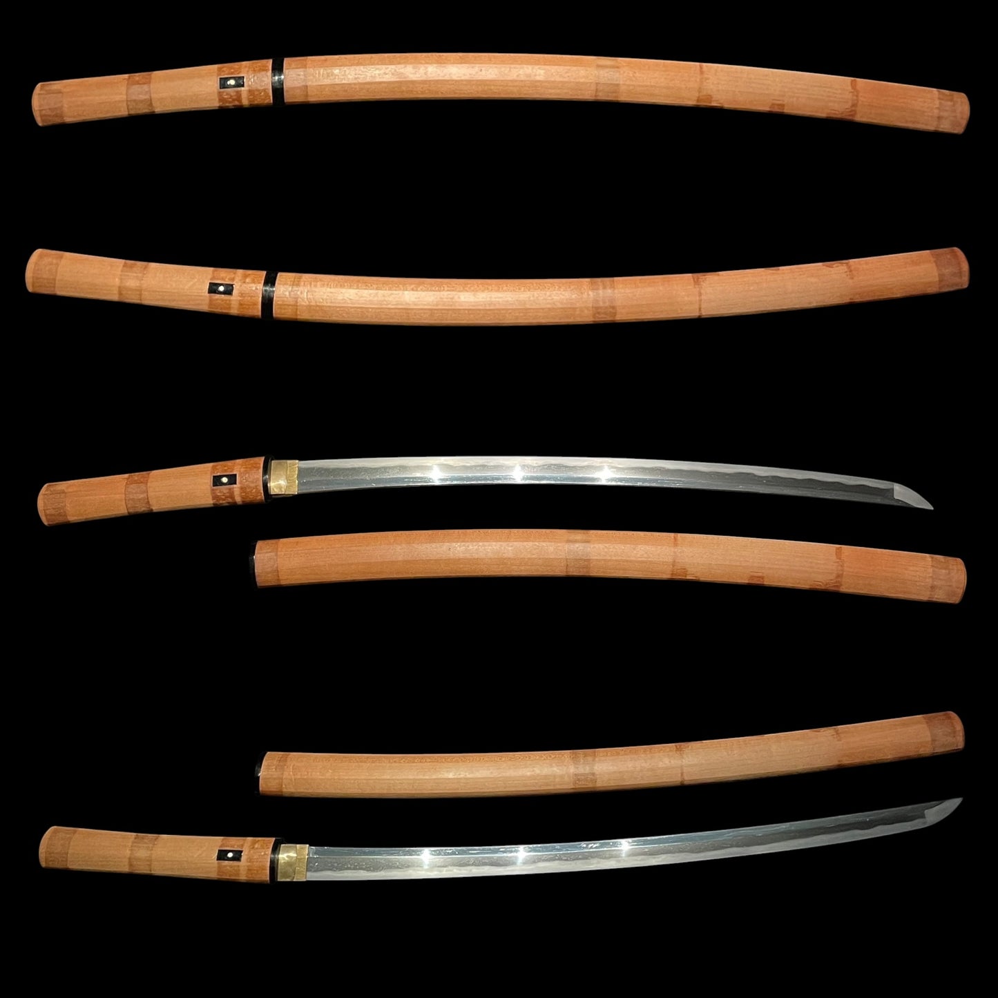 Homarekizu 誉傷, Long Wakizashi in Shirasaya, Edo period mumei