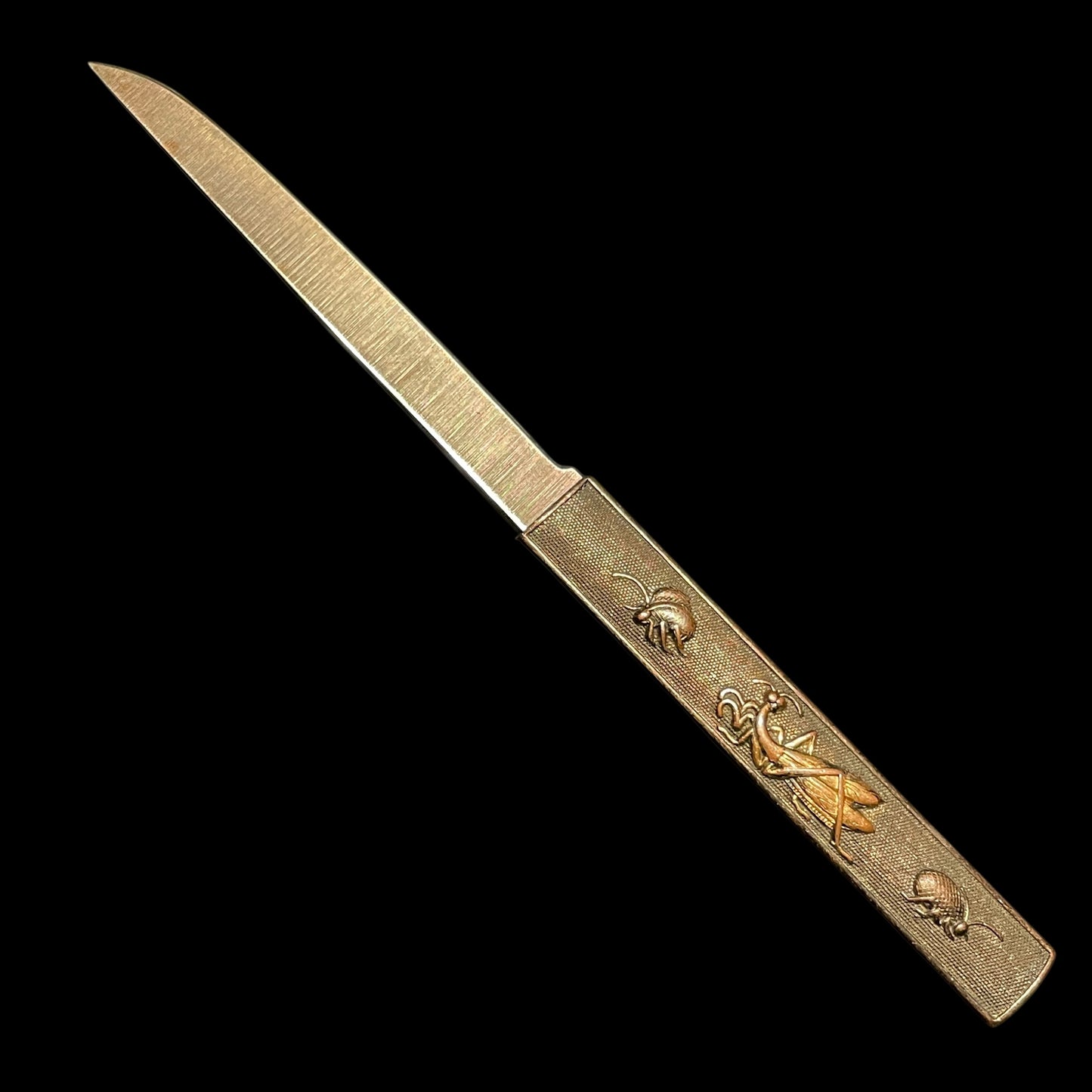 Red Tanto, Koshikizamisaya 腰刻鞘, with Kozuka, Late Edo period mumei