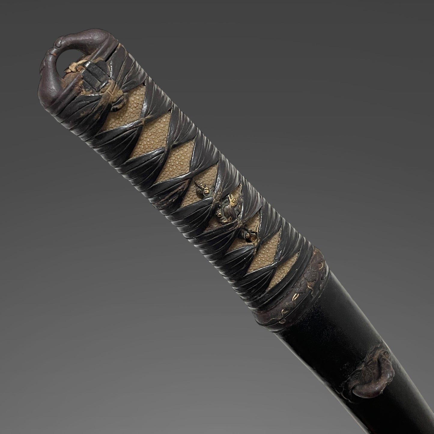 Aikuchi Koshirae 合口拵, Sunnobi-TANTO 寸延短刀, Iro Fittings, Edo period mumei