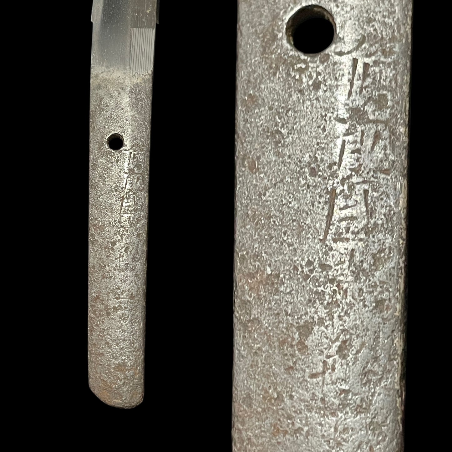 Bizenkoku 備前国 signed Long WAKIZASHI, Suguha 直刃 blade, Edo period
