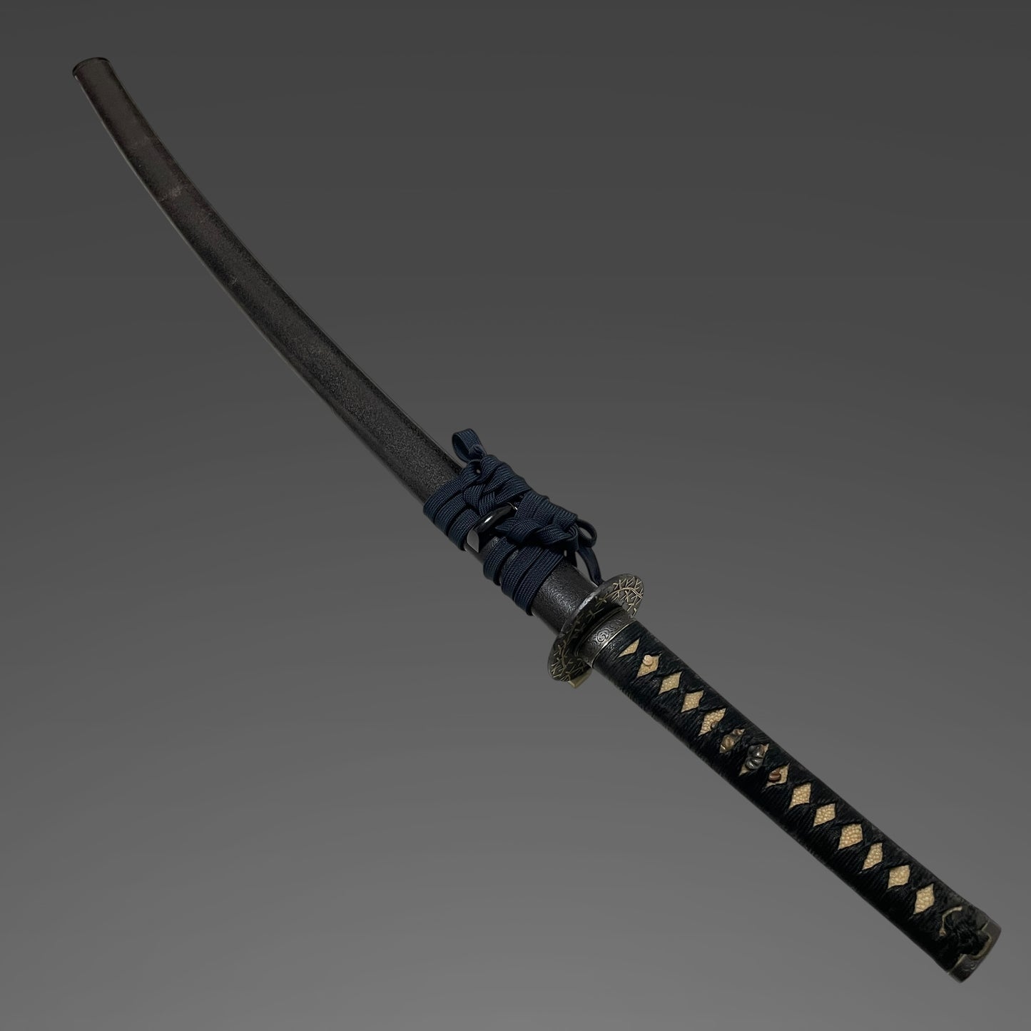Bohi 棒樋 KATANA, Gold inlay TSUBA, Edo period mumei