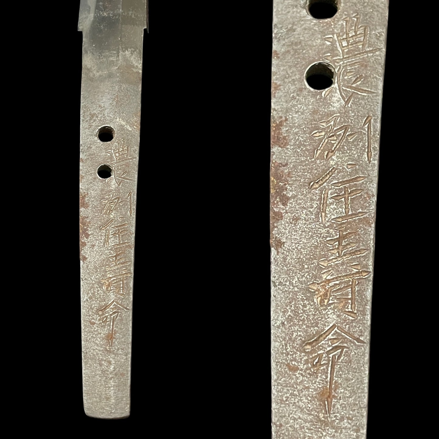 Noshuju Jumyo 濃州住寿命 signed Long Wakizashi, Straight blade, Edo period