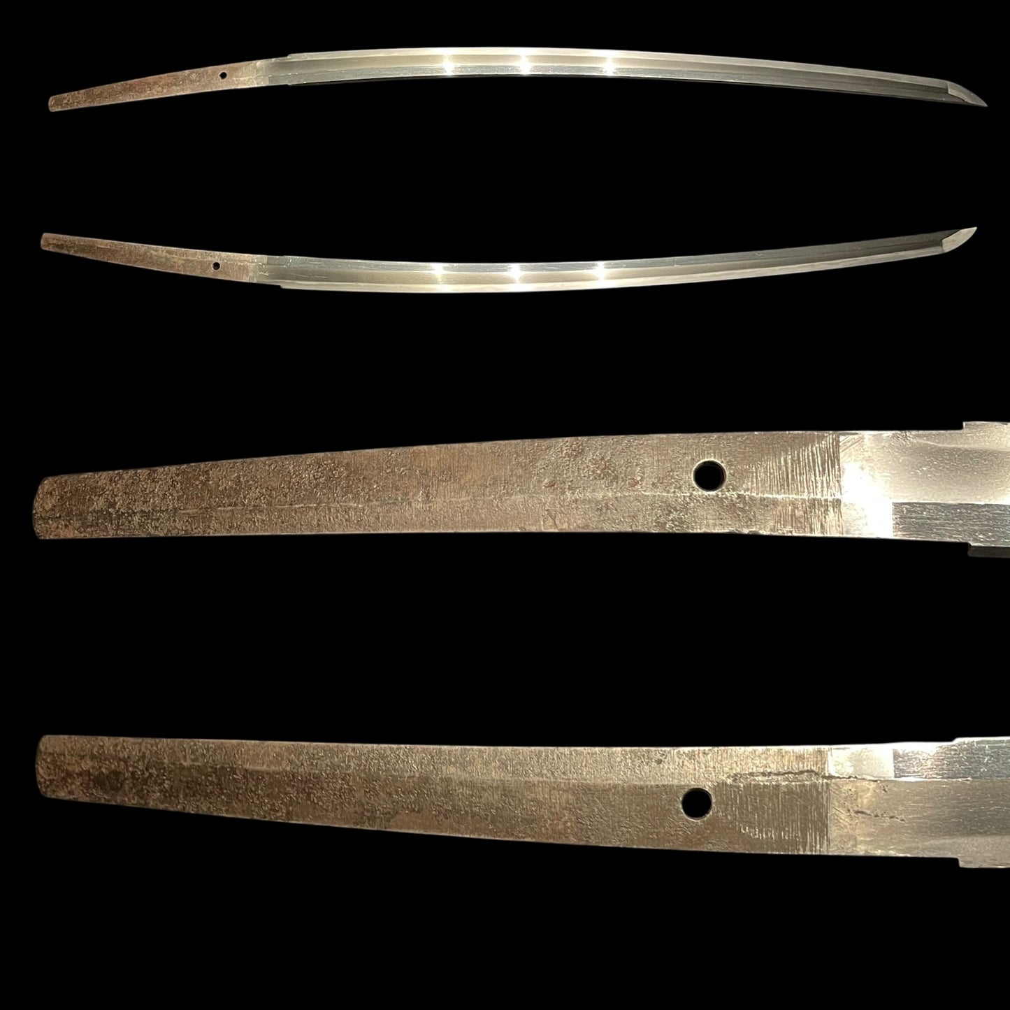 Rugged KATANA Heavy Blade in Shirasaya, Bakumatsu Late Edo period mumei
