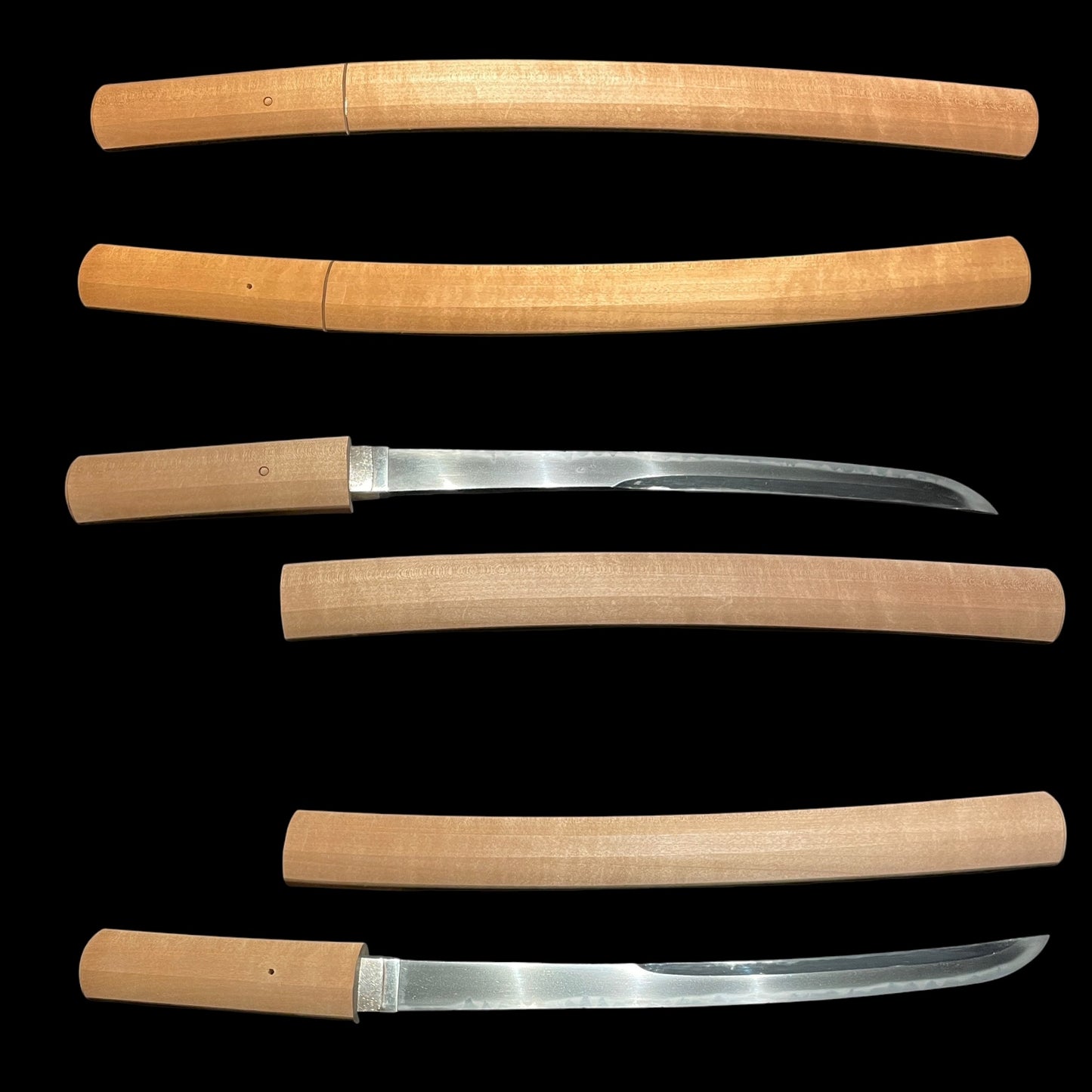 UNOKUBI-ZUKURI 鵜首造 WAKIZASHI, Thick blade, Edo period mumei