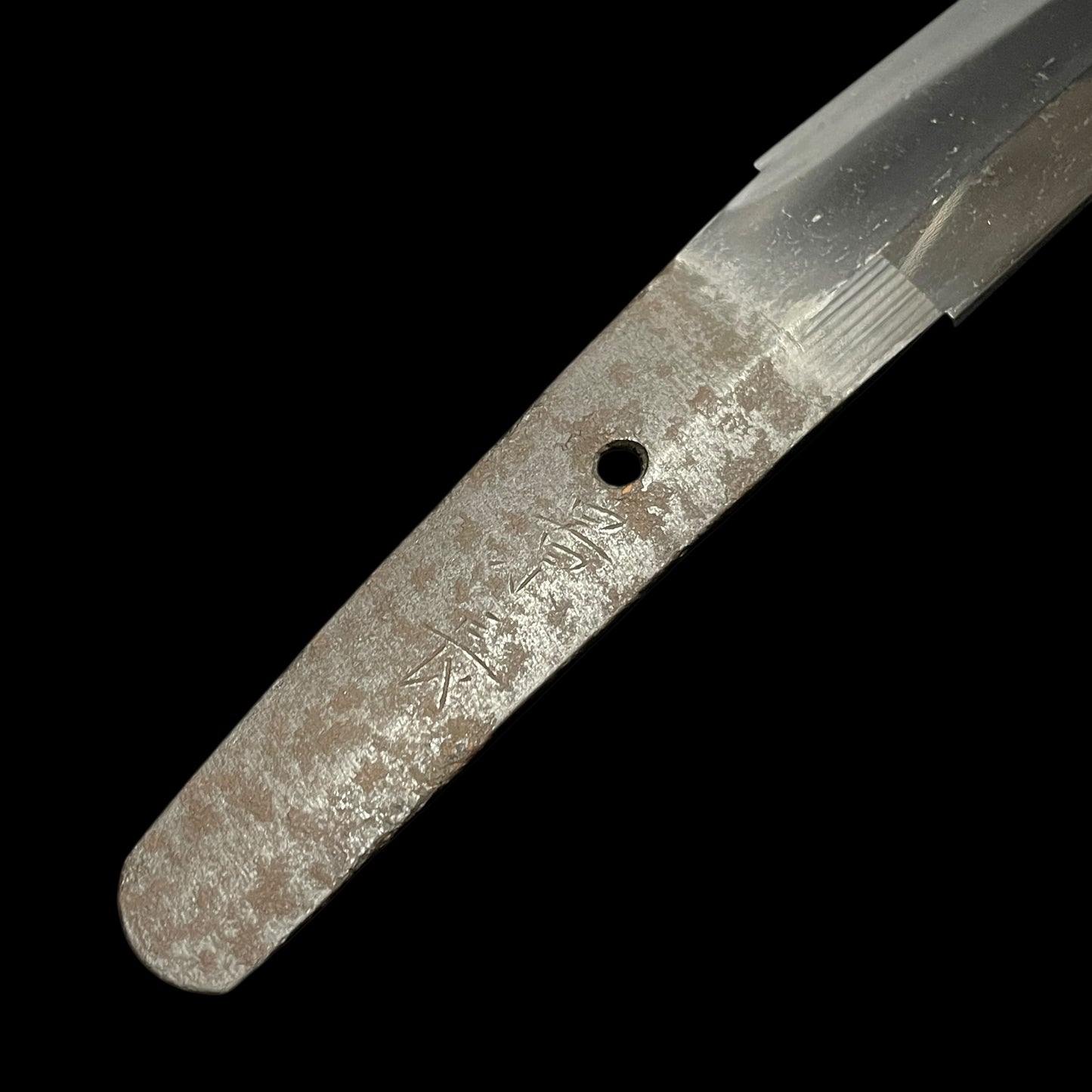 OOKISSAKI 大切先 Wakizashi, Kanenaga 兼長 signed, Wide Blade, Edo period