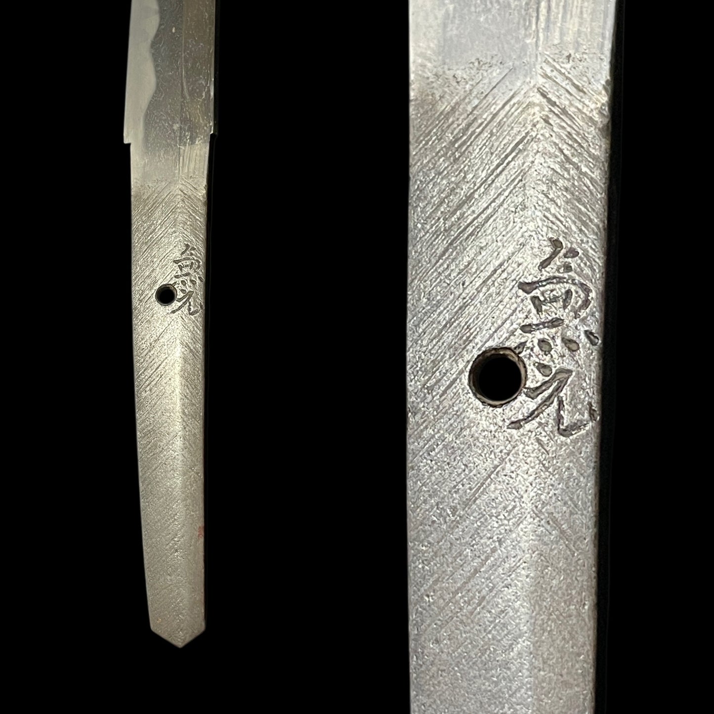 Kanemoto 兼元 signed Long WAKIZASHI, Boar Fuchikashira, Edo period