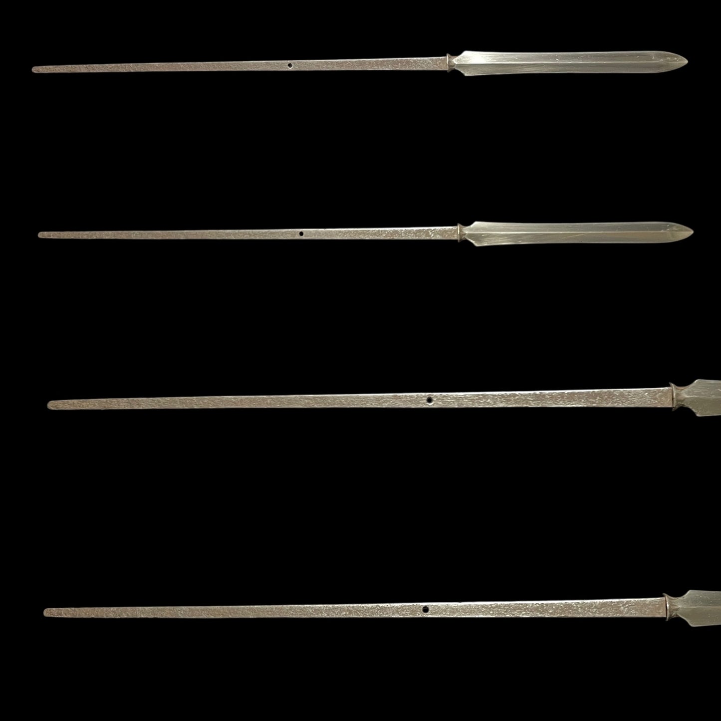 Ryoshinogi-Yari 両鎬槍 in Shirasaya, Long Tang, Edo period mumei