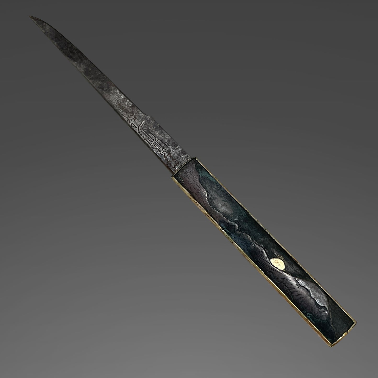 Munetsugu 宗次 signed Wakizashi, Mt.Fuji Kozuka,  Catfish Menuki, Edo period