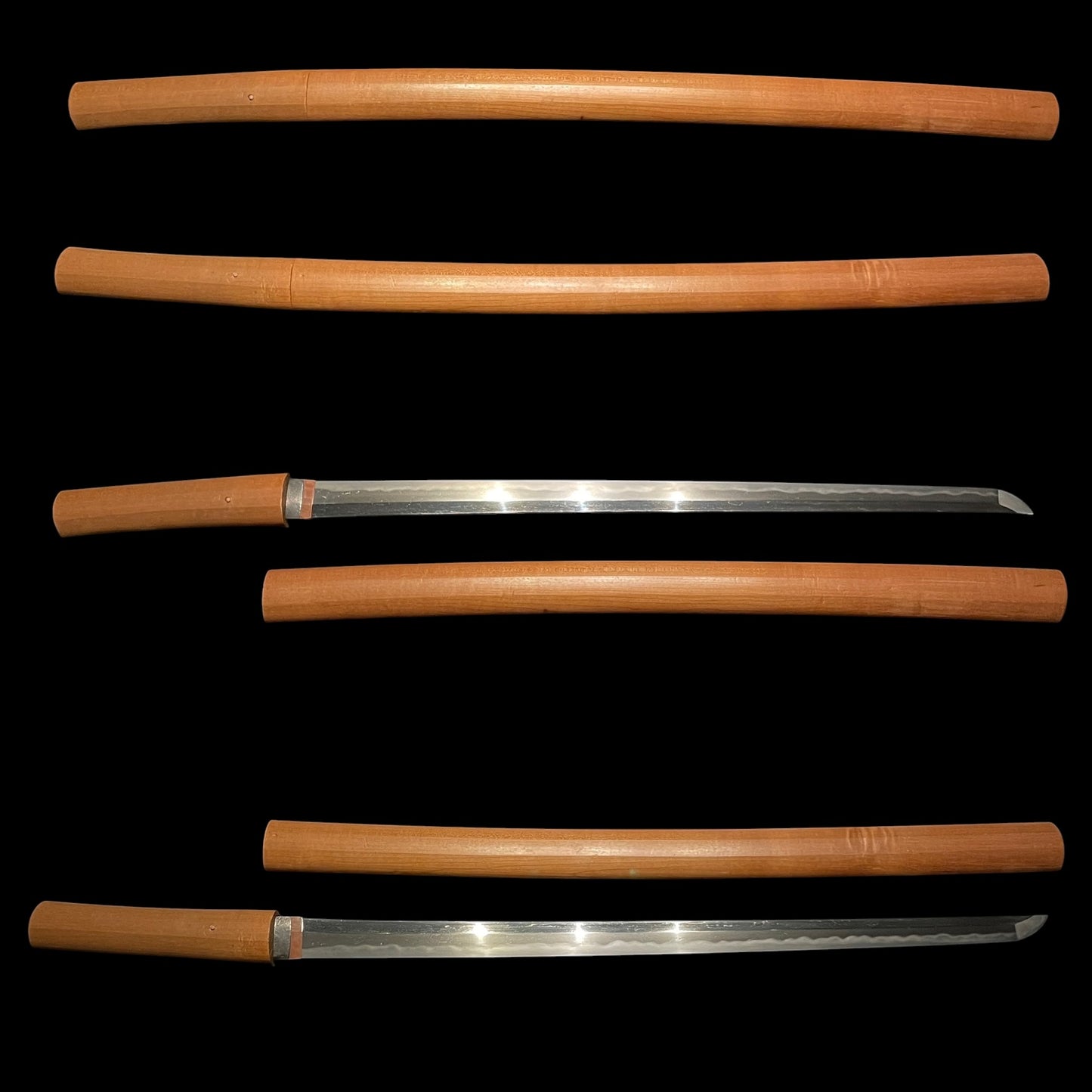 Shinobigatana 忍刀 Ninja Sword, Straight Wakizashi, Hokinokami Nobutaka 伯耆守信髙 signed