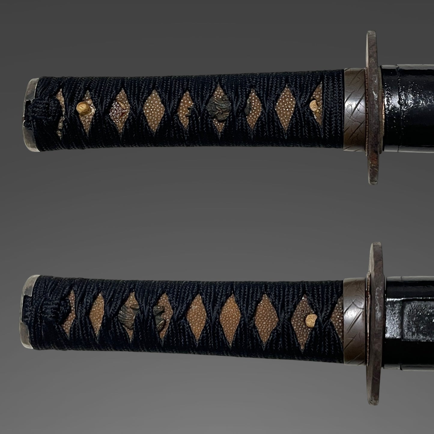 Black Short Wakizashi, Edo period mumei
