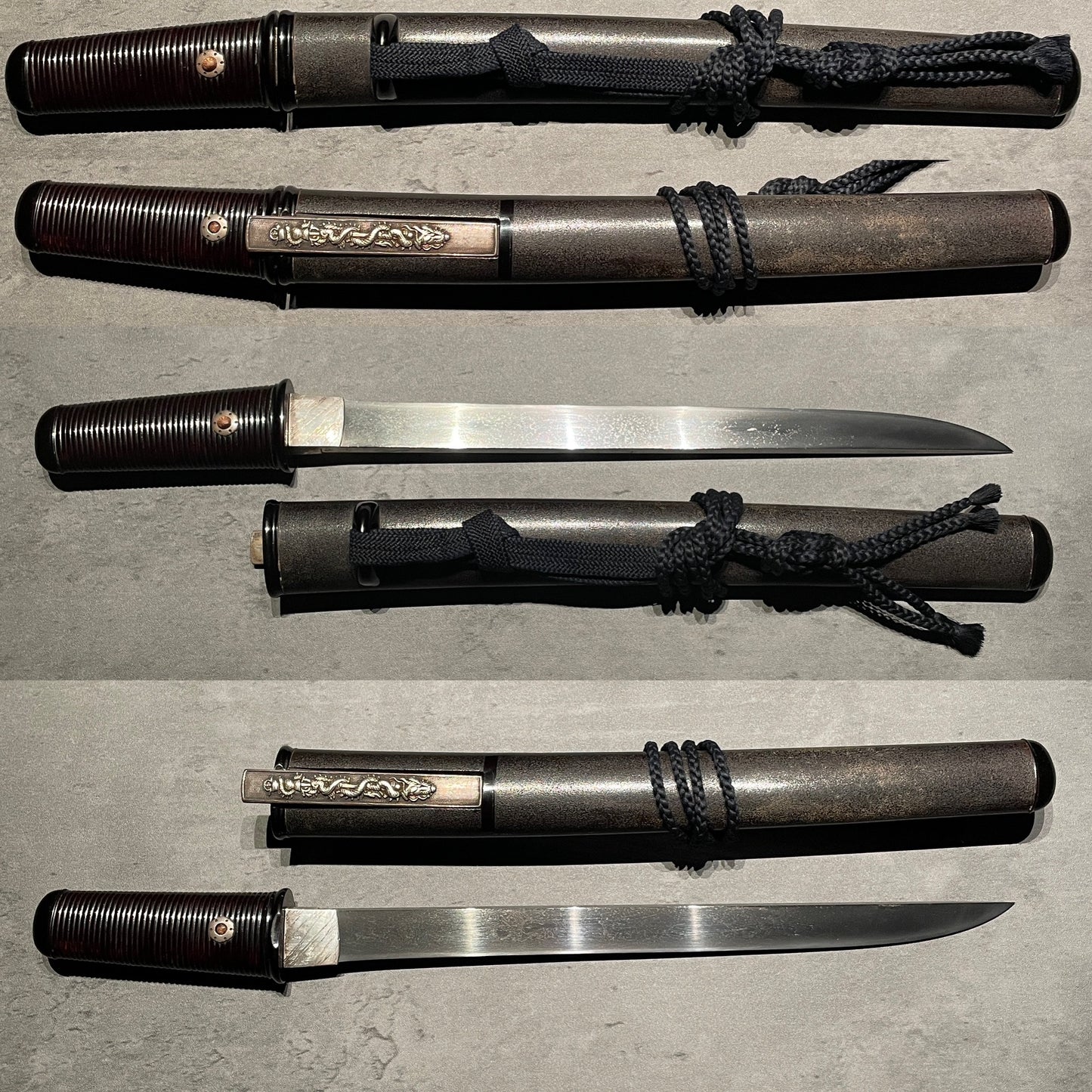 Aikuchi Style TANTO, Bishuosafune Yasumitsu 備州長船康光 signed, Early Muromachi period