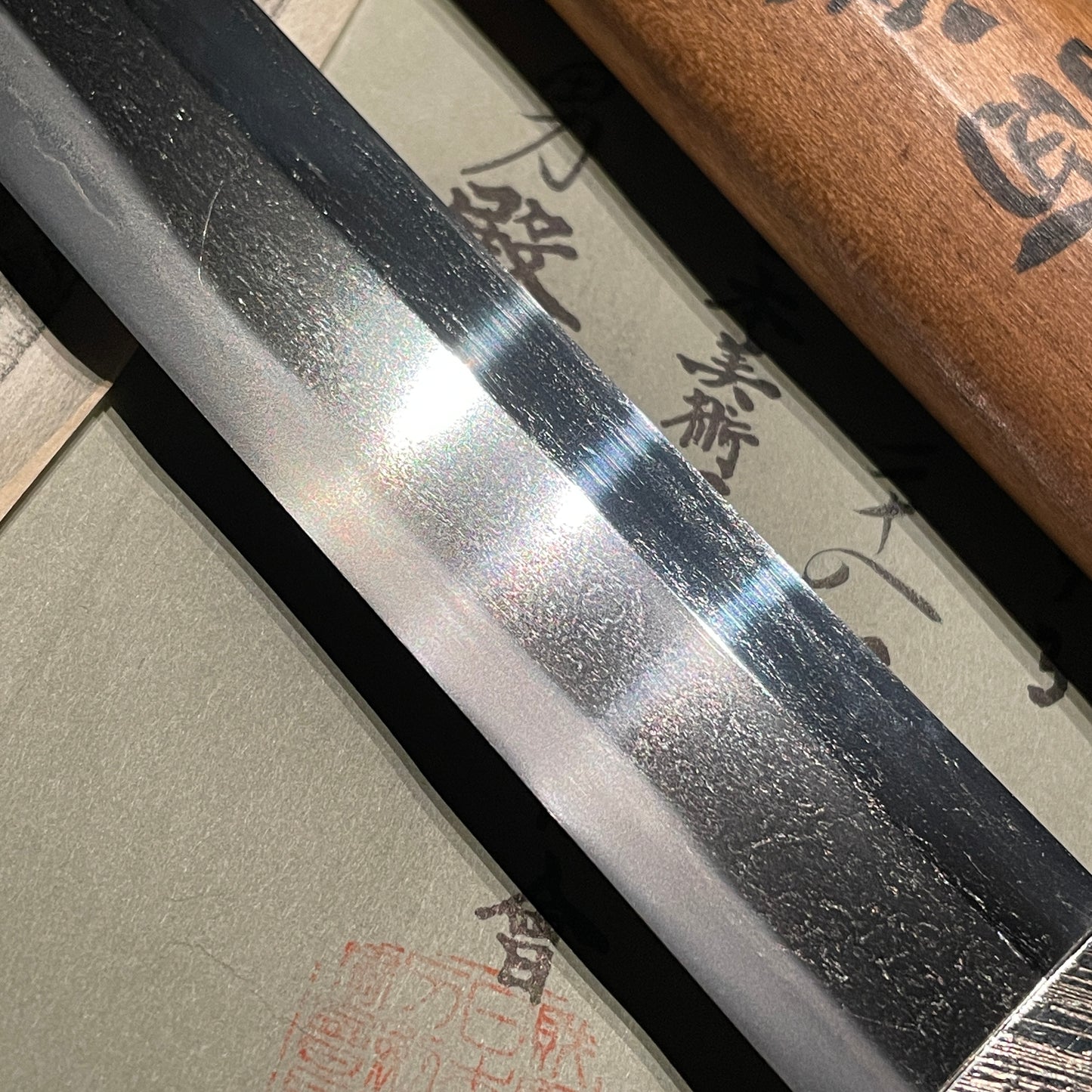 Harimadaijo Shigetaka 播磨大掾藤原重高 signed Rugged Wakizashi, NBTHK Shinsa paper