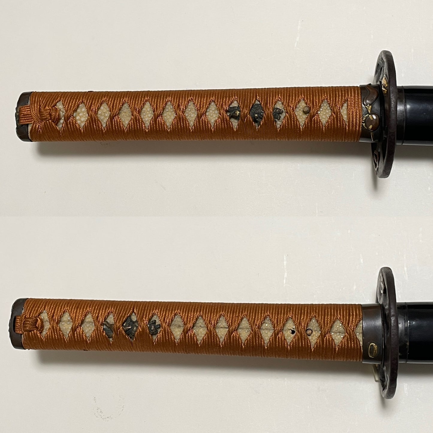 Daruma Fitting KATANA, Shell Tsuba, Gunome-Hamon, Edo period mumei