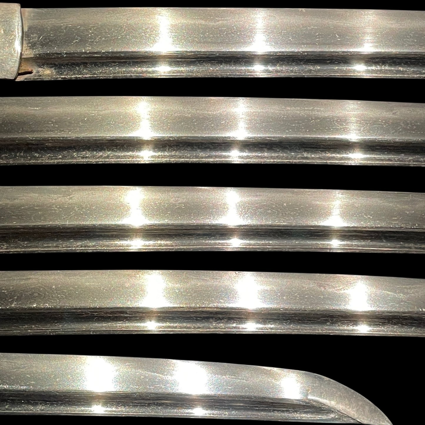 Kakinagashi-Hi 掻き流し樋 Short WAKIZASHI, Plum tsuba and Waterfowl Kozuka