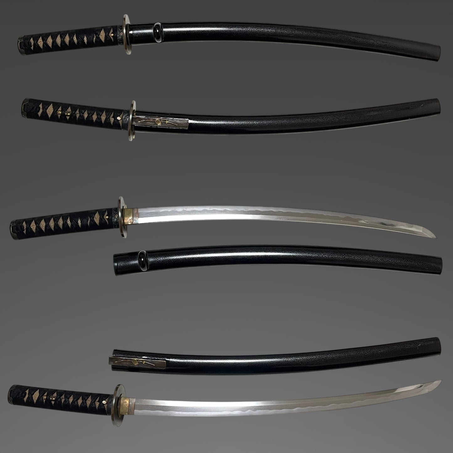 Natanenurisaya 菜種塗鞘 Wakizashi, Bushuedo Echizen Yasutsuna 於武州江戸越前安綱 signed