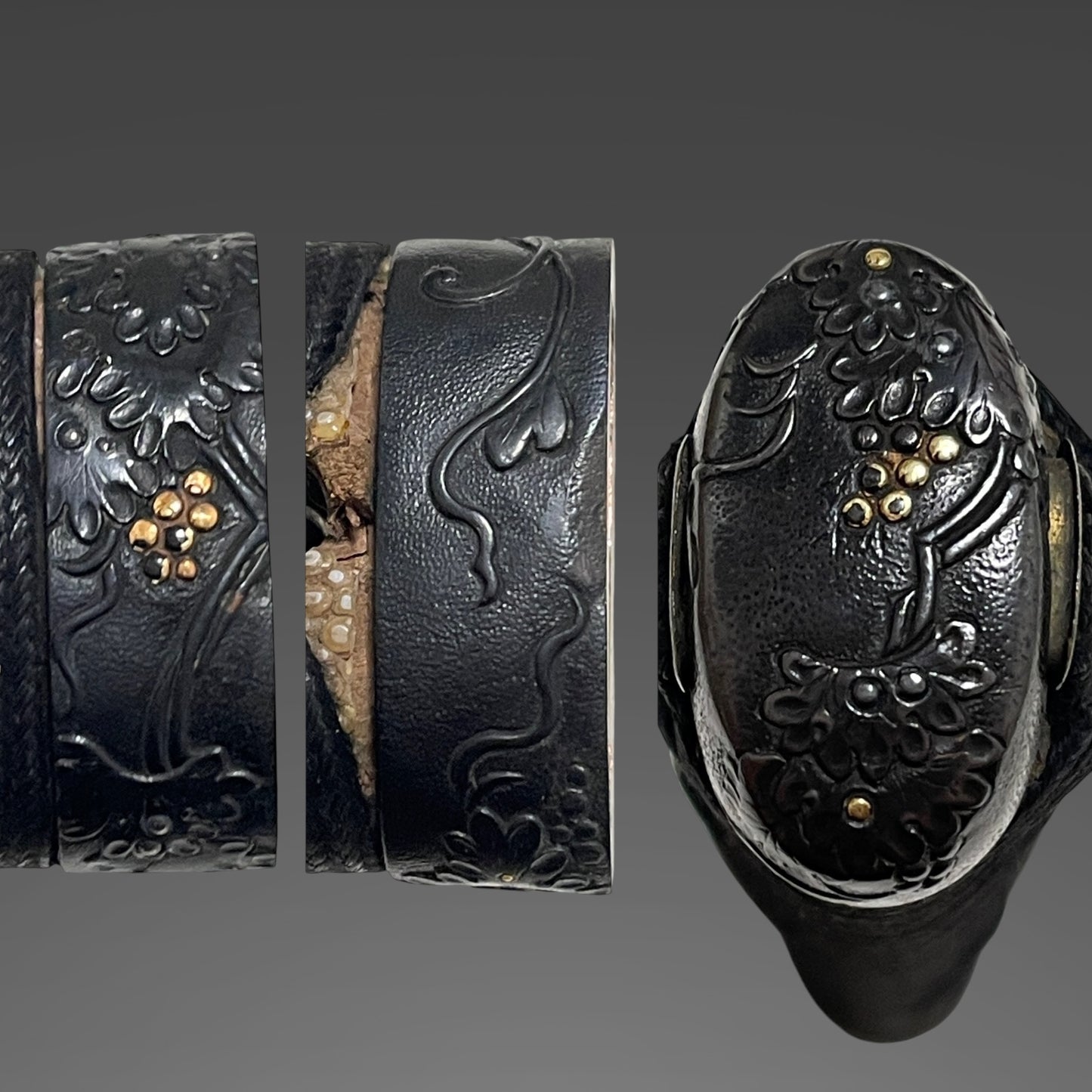Natanenurisaya 菜種塗鞘 Wakizashi, Bushuedo Echizen Yasutsuna 於武州江戸越前安綱 signed