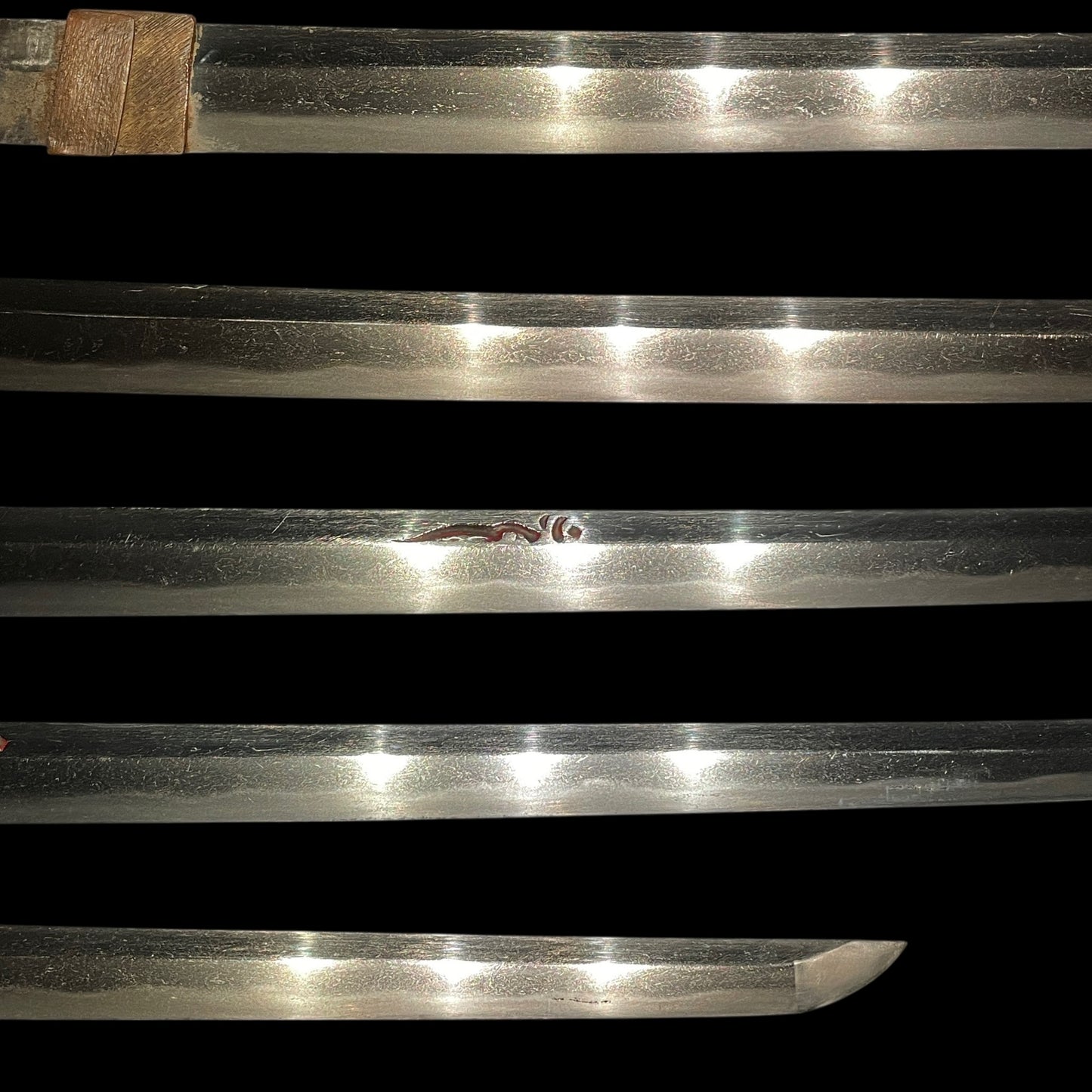 Black KATANA, Yamashirokoku Fushimiju Kaneie signed Tsuba,Dragon Menuki