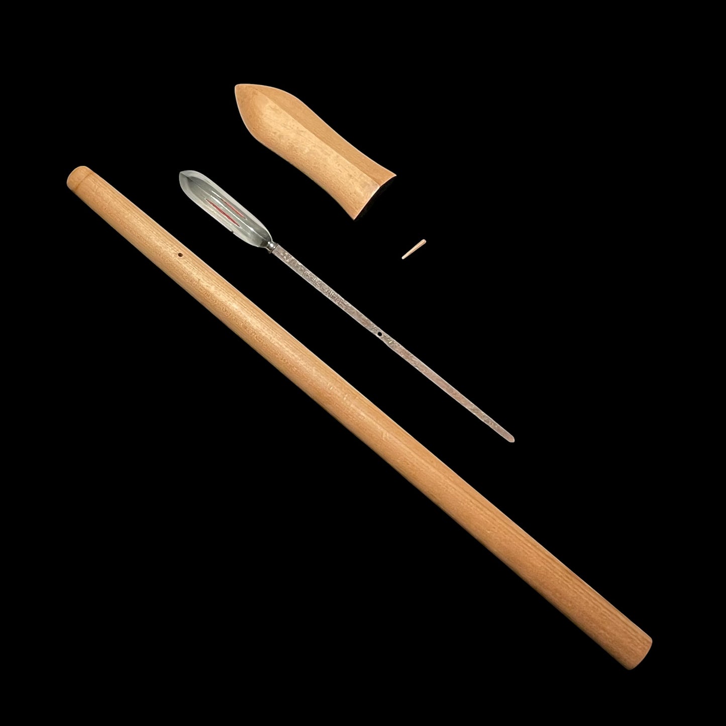 Ginnanho-Yari 銀杏穂槍, Monju Kaneshige 文珠包重作 signed, Edo period
