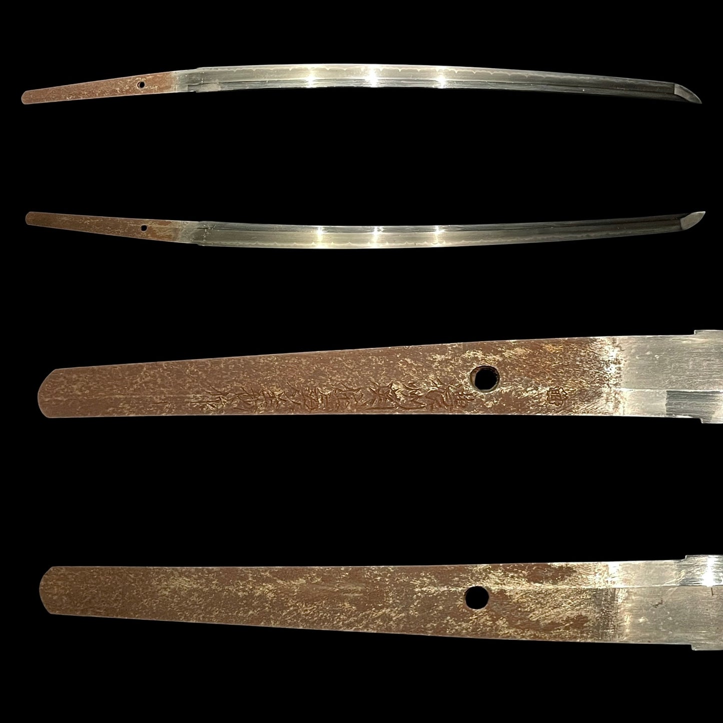 Red Handachi-Koshirae Wakizashi, Noshusekiju Kaneyoshi 濃州関住兼義 signed, Showa period
