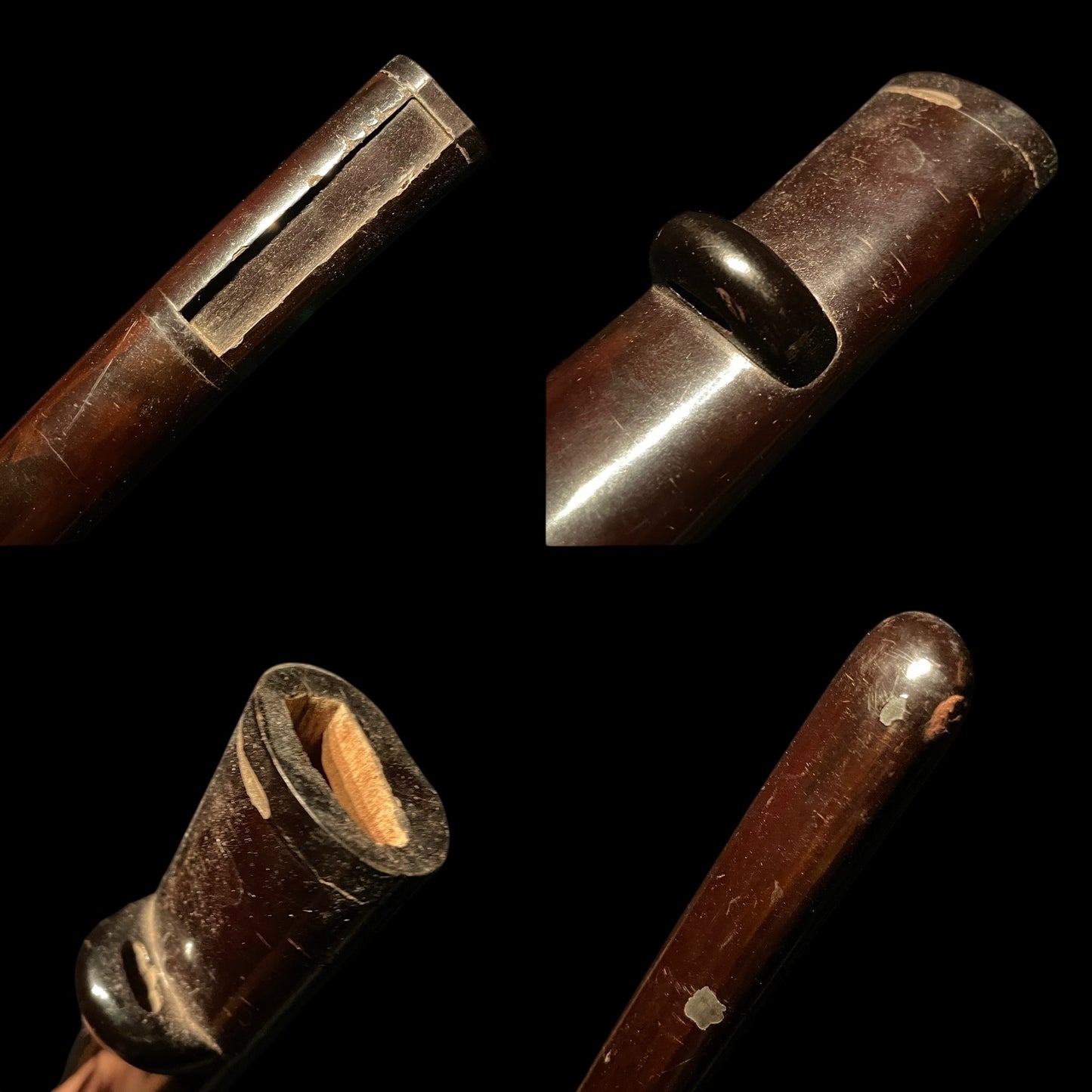 Kakinagashi-Hi 掻き流し樋 Short WAKIZASHI, Plum tsuba and Waterfowl Kozuka