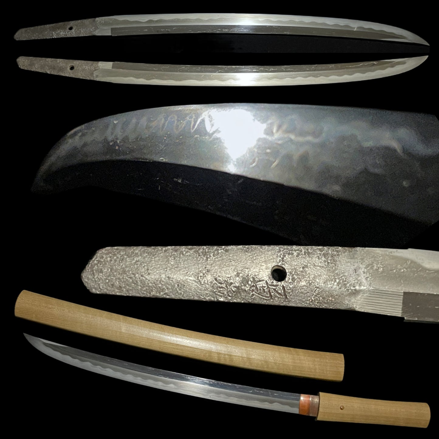Shobuzukuri Wakizashi 菖蒲造脇差、 Kanemitsu 兼光 signed, Muromachi period