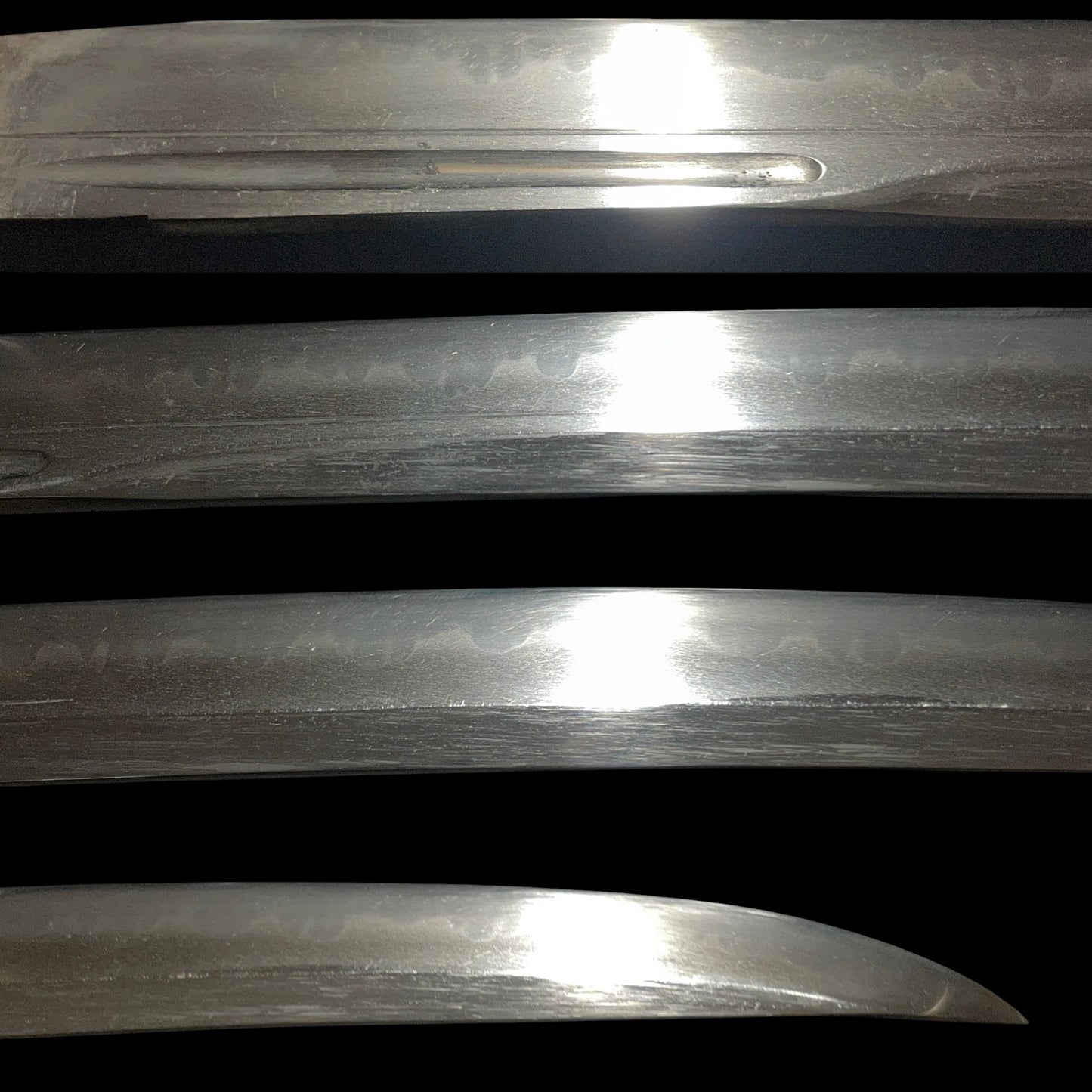 Naginatanaoshi-Zukuri 薙刀直造 Wakizashi, Flower Fittings, Muromachi period mumei